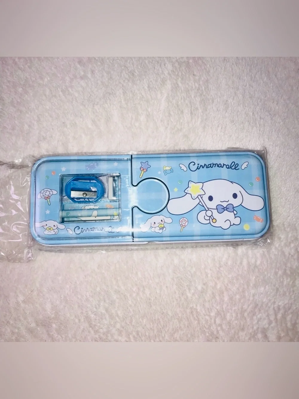 Sanrio character Cinnamoroll Tin Pencil Case New